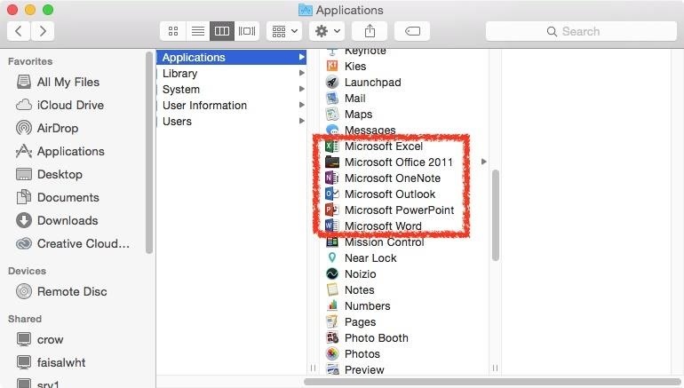 whats included on office 2016 for mac